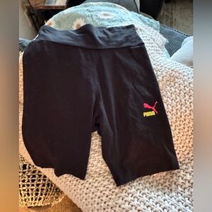 Puma black bike shorts